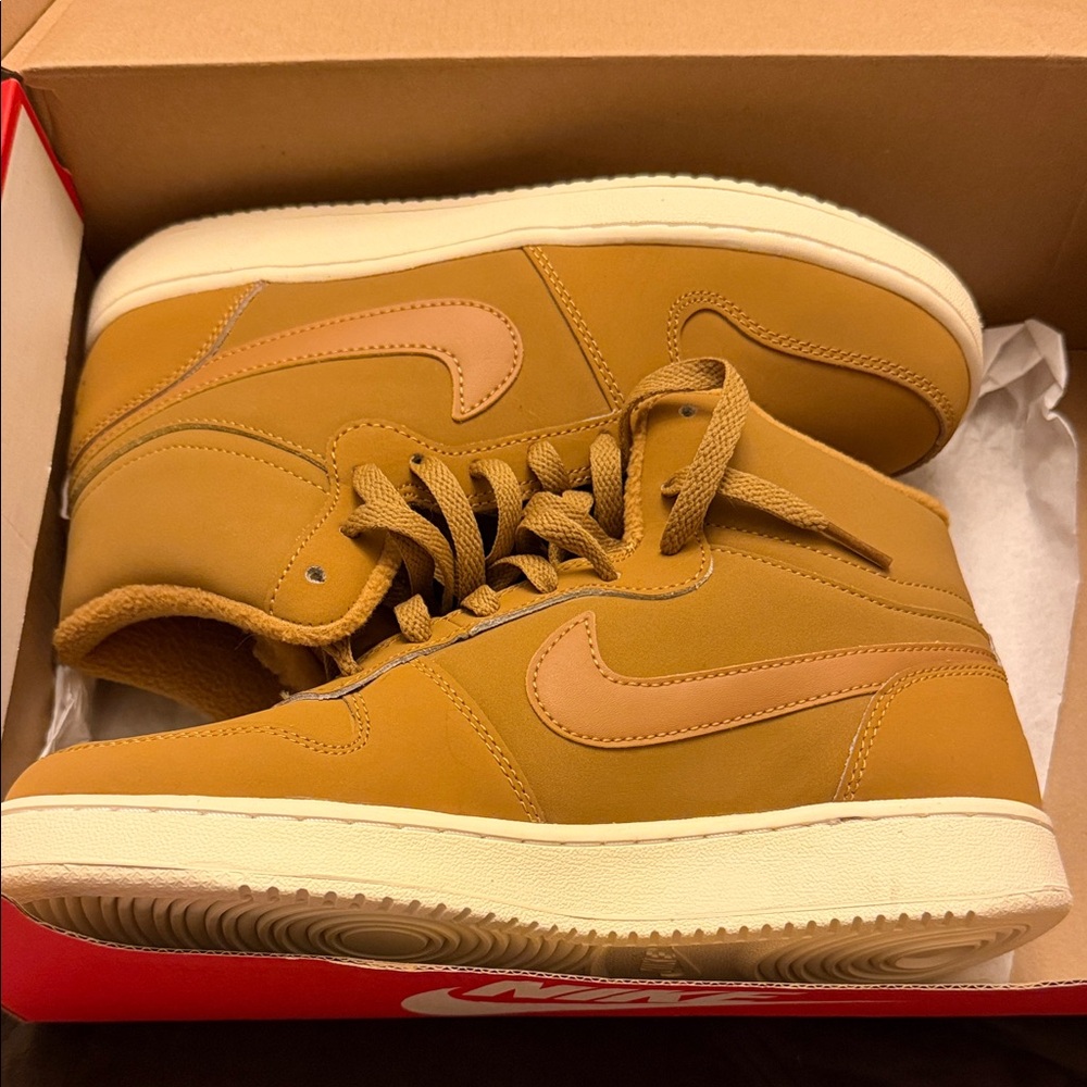 Nike Tan High-Top Shoes